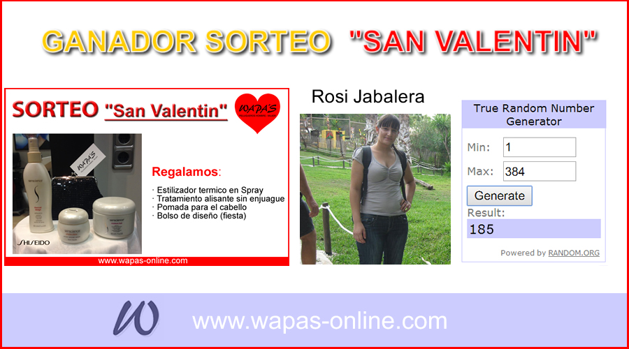 ganador sorteo san valentin 2015