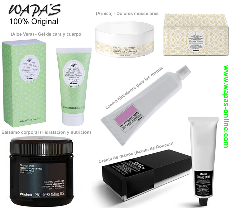 davines cremas piel cara, cuerpo y manos