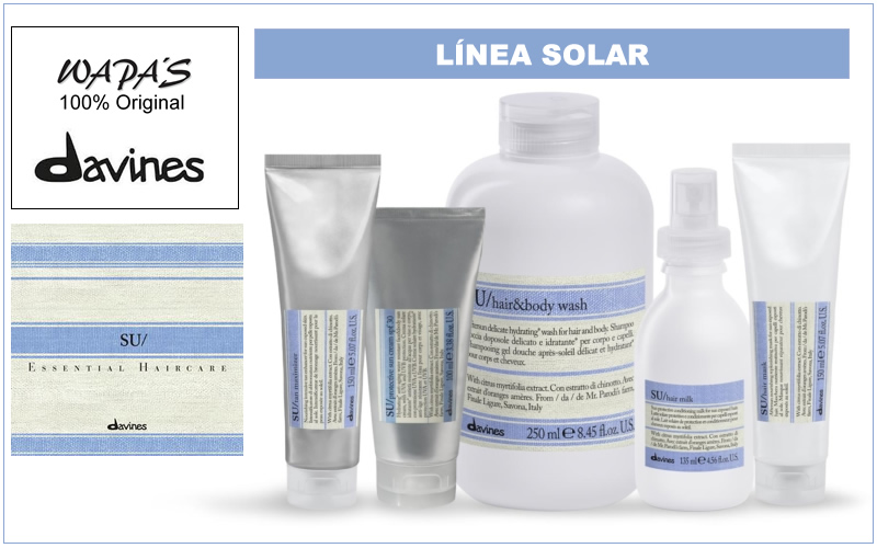 davines su - linea solar - productos