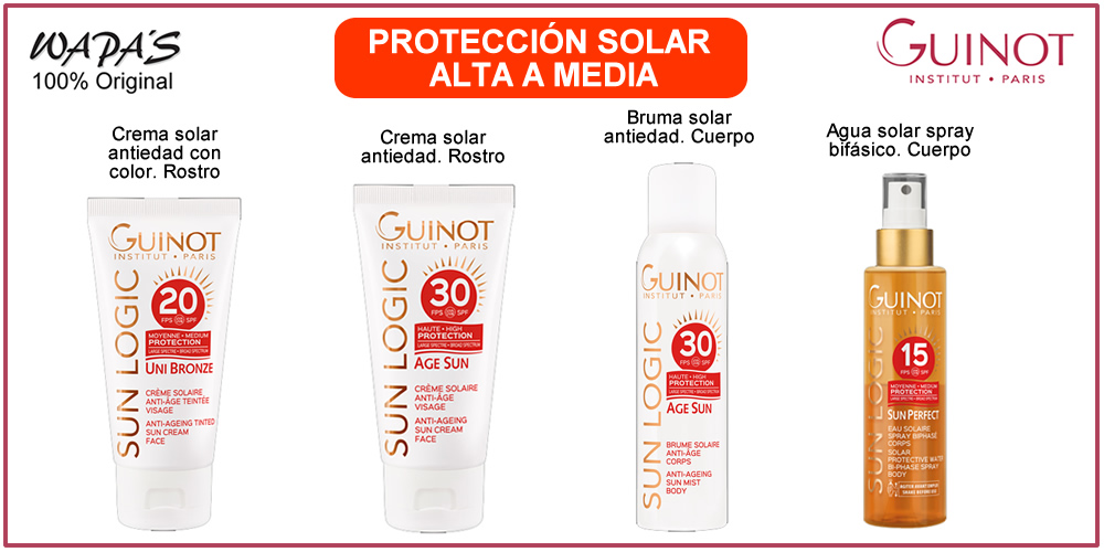 guinot sun logic - protección solar media 