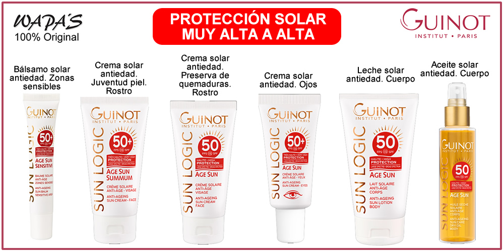 guinot sun logic - protección solar muy alta a alta