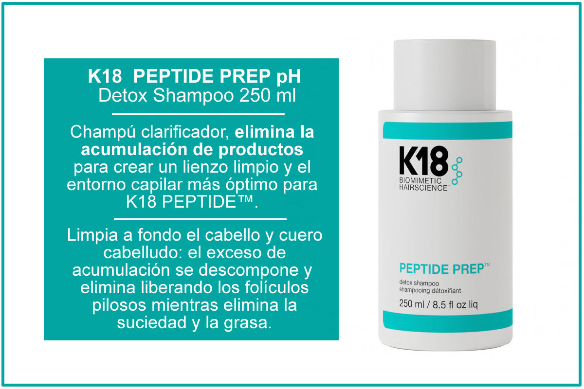 k18 peptide prep detox shampoo 250 ml
