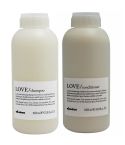 pack davines love curl: champu 1000ml + acondicionador 1000ml