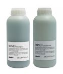 pack davines minu: champu 1000 ml + acondicionador 1000 ml
