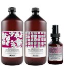DAVINES REPLUMPING PACK: CHAMPÚ 1000ml - ACONDICIONADOR 1000ml - HAIR FILLER SUPERACTIVE 100ml