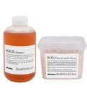 davines solu pack: champu + sea salt cleanser