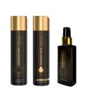 SEBASTIAN DARK OIL PACK TRIO: Champu 250 ml + acondicionador 250 ml + aceite 95 ml