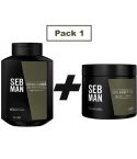 SEBASTIAN SEB MAN PACK 1 - 350 ml - Gel de ducha + cera mate