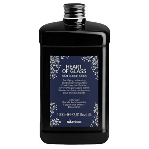 DAVINES HEART OF GLASS RICH ACONDICIONADOR 1000 ml - cabello rubio