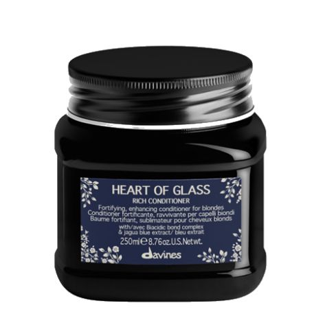 DAVINES HEART OF GLASS RICH ACONDICIONADOR 250 ml - cabello rubio