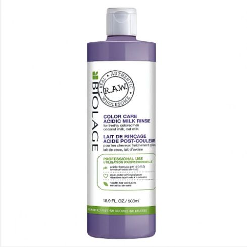 BIOLAGE RAW COLOR CARE ACIDIC MILK RINSE 500 ml Leche ácida de aclarado