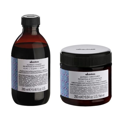 DAVINES ALCHEMIC SILVER 580ml / PACK - 1 / champú + acondicionador (cabello blanco / plata)