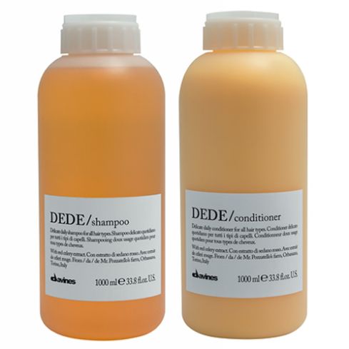 pack davines dede: champu 1000ml + acondicionador 1000ml
