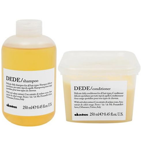 pack davines dede: champu 250ml + acondicionador 250ml