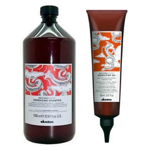 DAVINES ENERGIZING PACK - CHAMPÚ 1000 ml y TRATAMIENTO GEL 150 ml