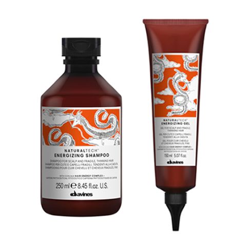 davines energizing pack: champu 250 ml + gel 150 ml