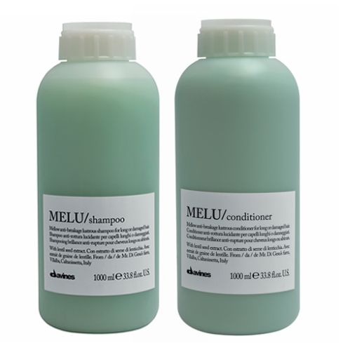 DAVINES MELU PACK - CHAMPÚ 1000 ml y ACONDICIONADOR 1000 ml