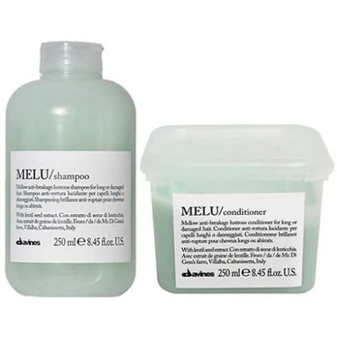 pack davines melu: champu 250ml + acondicionador 250ml