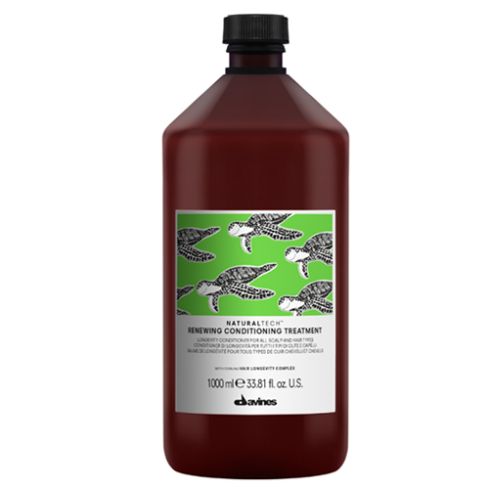DAVINES NATURAL TECH RENEWING ACONDICIONADOR 1000ml /  Longevidad para todo tipo de cabello y cuero cabelludo