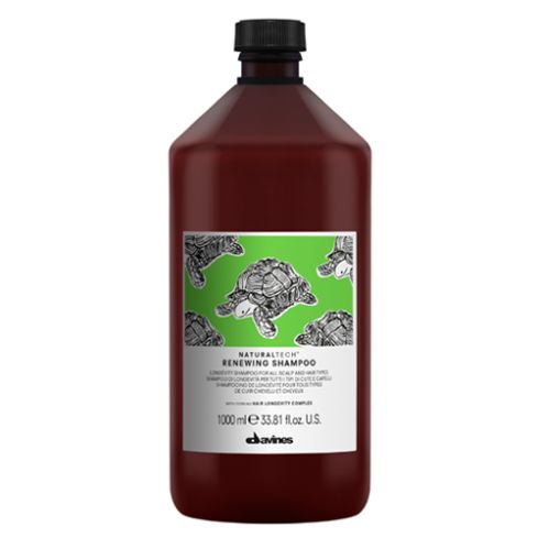 DAVINES NATURAL TECH RENEWING CHAMPÚ 1000ml / Longevidad para todo tipo de cabello y cuero cabelludo