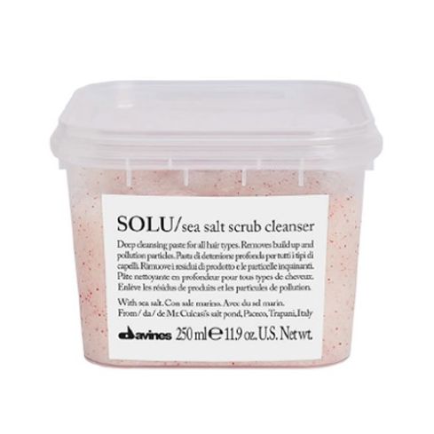 davines solu sea salt scrub cleanser 250ml