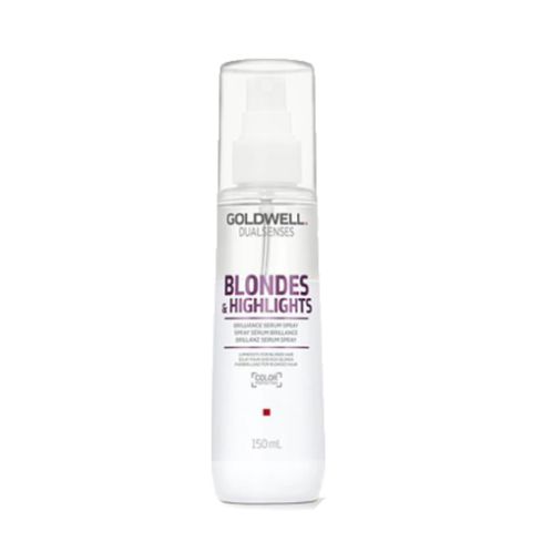 GOLDWELL DUALSENSES BLONDES & HIGHLIGHTS ANTI-YELLOW BRILLIANCE SERUM SPRAY 150ml / Cabellos rubios y con mechas / Acondiciona y protege sin aportar peso