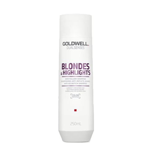 GOLDWELL DUALSENSES BLONDES & HIGHLIGHTS ANTI-YELLOW CHAMPÚ 250ml / Cabellos rubios y con mechas / Acción anti-amarillo y luz para el cabello