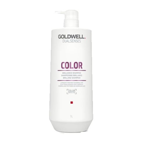 GOLDWELL DUALSENSES COLOR BRILLIANCE CHAMPÚ 1000ml / Cabellos normales a finos / Realza la luz del cabello con color