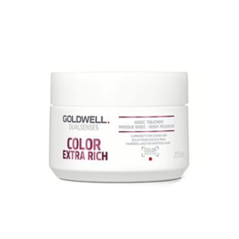 GOLDWELL DUALSENSES COLOR EXTRA RICH 60SEC MASCARILLA 200ml / Cabellos gruesos y rebeldes / Luz  y nutrición profunda para el cabello