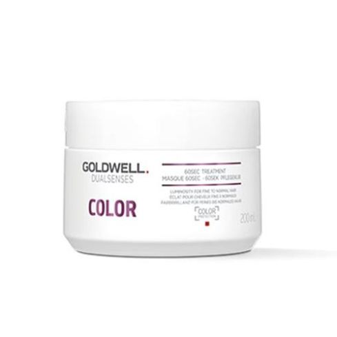 GOLDWELL DUALSENSES COLOR 60SEC MASCARILLA 200ml / Cabellos normales a finos / Luz  y nutrición profunda para el cabello