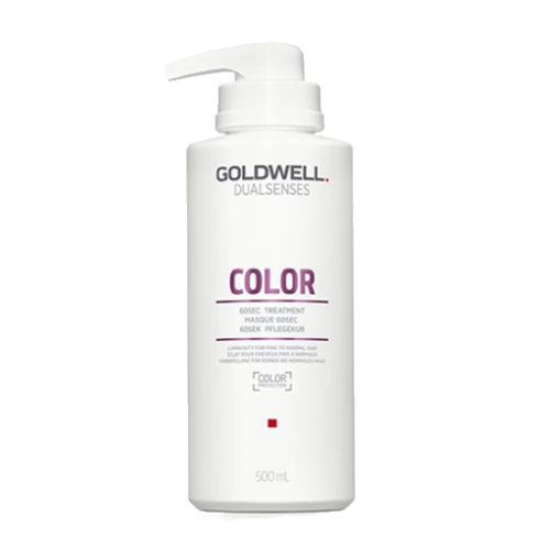 GOLDWELL DUALSENSES COLOR 60SEC MASCARILLA 500ml / Cabellos normales a finos / Luz  y nutrición profunda para el cabello