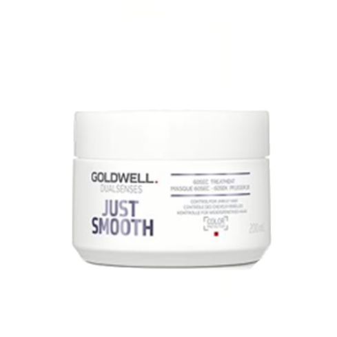 GOLDWELL DUALSENSES JUST SMOOTH 60SEC MASCARILLA 200ml / Cabellos rebeldes y encrespados / Regenera y suaviza al instante el cabello