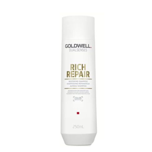 GOLDWELL DUALSENSES RICH REPAIR CHAMPÚ 250ml / Cabellos secos y dañados / Reconstruye y reaviva la fibra capilar del cabello