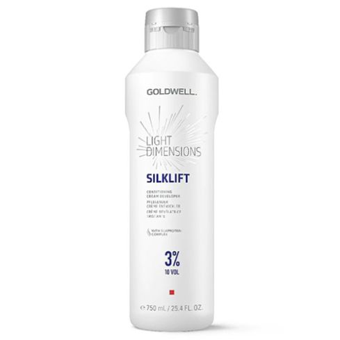 GOLDWELL LIGHT DIMENSIONS SILKLIFT CONDITIONING CREAM DEVELOPER 3% -10 Vol - 750 ml  crema reveladora