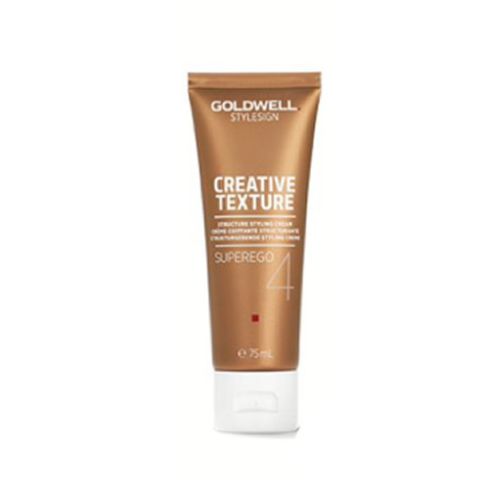 GOLDWELL STYLESIGN CREATIVE TEXTURE SUPEREGO 75ml / Crema de peinado estructurante / Fijación fuerte y brillo intenso