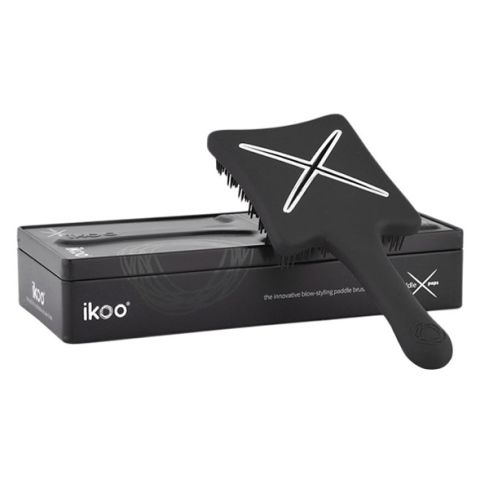 IKOO PADDLE X BRUSH BELUGA BLACK - Cepillo plano color negro