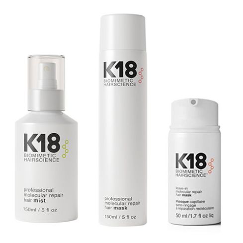 k18 PACK TRIO REPAIR: HAIR MASK 150 ml + HAIR MIST 150 ml + MOLECULAR LEAVE IN MASK 50 ml