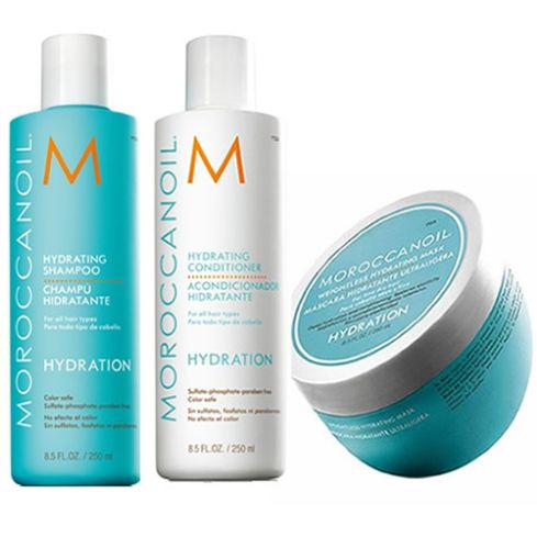 MOROCCANOIL HYDRATING 750ml PACK 4 - HIDRATACION cabello seco / fino
