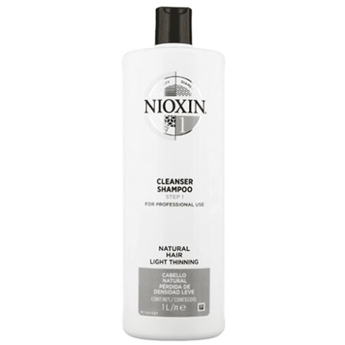 NIOXIN CHAMPU 1 1000ml cabello natural, fino y con aspecto normal a fino