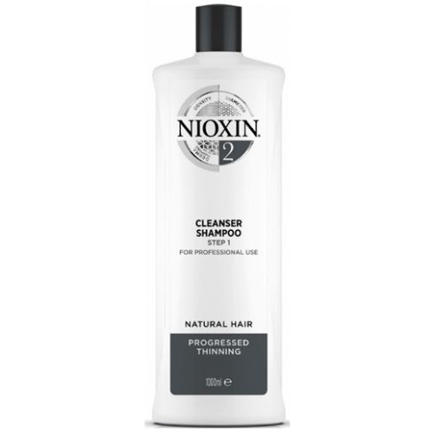 NIOXIN CHAMPÚ 2 1000ml cabello natural, fino y con pérdida perceptible