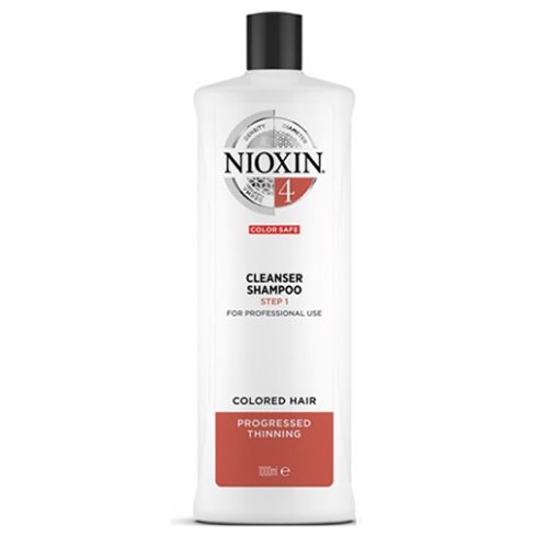 NIOXIN CHAMPU 4 1000ml cabello coloreado, fino y pérdida perceptible