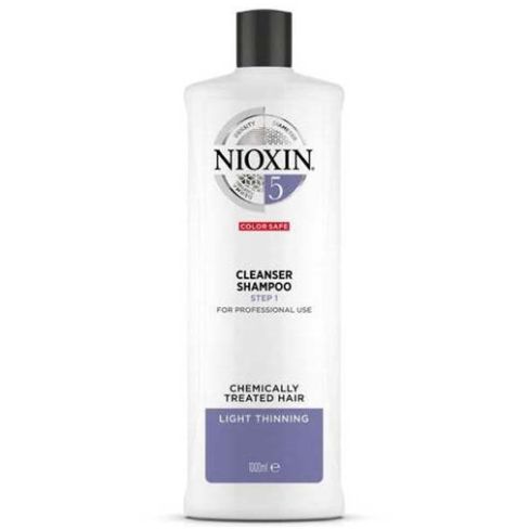 NIOXIN CHAMPU 5 1000ml cabello coloreado o natural, aspecto normal a grueso