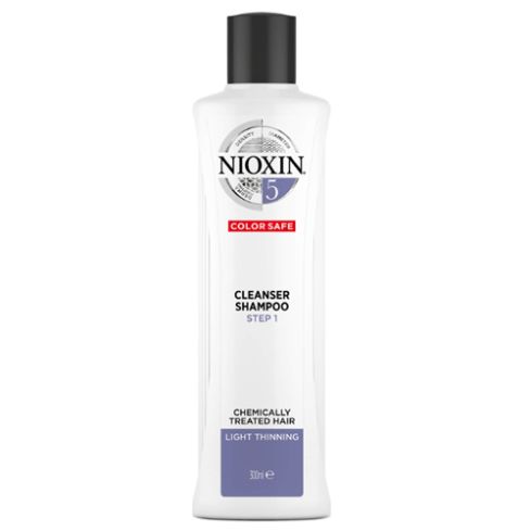 NIOXIN CHAMPU 5 - 300ml cabello coloreado o natural, aspecto normal a grueso