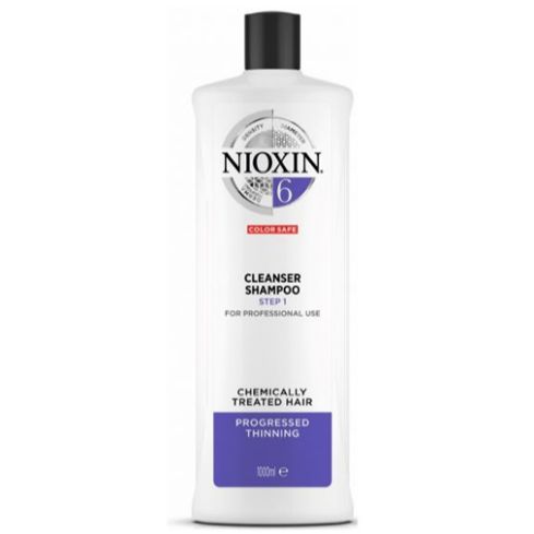 NIOXIN CHAMPU 6 1000ml cabello coloreado o natural con pérdida perceptible