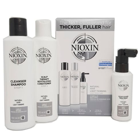 NIOXIN SISTEMA 1 PACK ANTICAIDA 350ml cabello natural, fino y con aspecto normal a fino