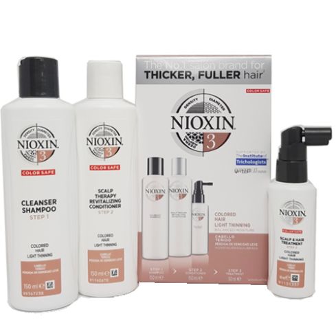 NIOXIN SISTEMA 3 - PACK ANTICAIDA 350ml cabello coloreado y aspecto normal a fino