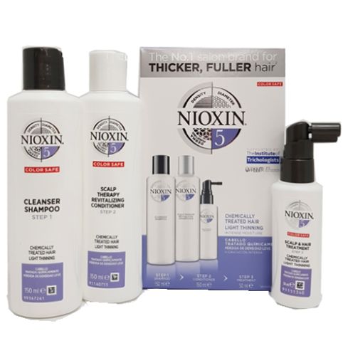 NIOXIN SISTEMA 5 - PACK ANTICAIDA 350ml cabello coloreado o natural, aspecto fino