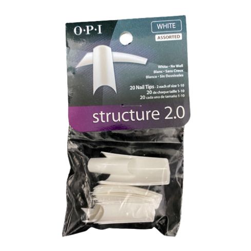 OPI STRUCTURE 2.0 WHITE 20 unidades de uñas