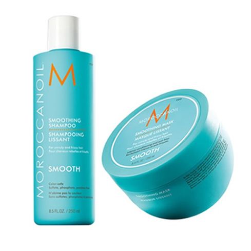 MOROCCANOIL SMOOTH - 500ml - PACK 24 Champú + Mascarilla / cabello rebelde - encrespado