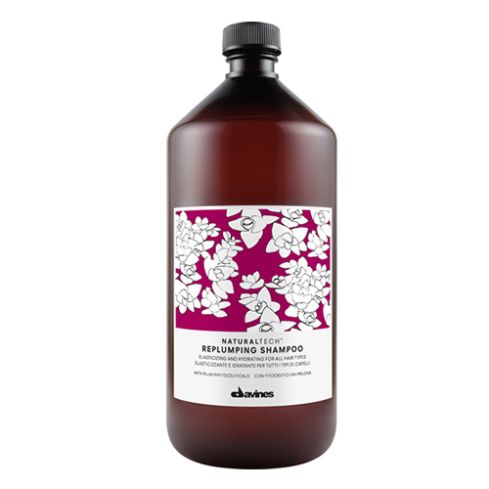 DAVINES NATURAL TECH REPLUMPING CHAMPU 1000ml reafirmante / hidratante capilar